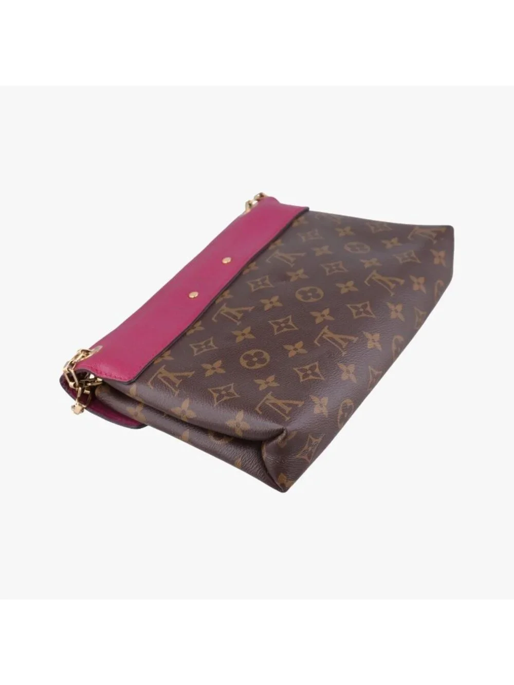 ★SOLD★ Louis Vuitton Pallas Chain Monogram Brown Aurore Canvas Calf Leather - Picture 7 of 15
